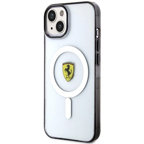 Etui Ferrari Outline MagSafe na iPhone 14 Plus - przezroczyste