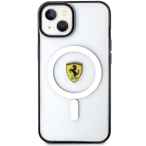 Etui Ferrari Outline MagSafe na iPhone 14 Plus - przezroczyste