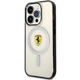 Etui Ferrari Outline MagSafe na iPhone 14 Pro Max - przezroczyste