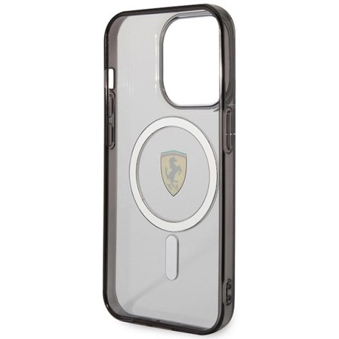 Etui Ferrari Outline MagSafe na iPhone 14 Pro Max - przezroczyste Etui Ferrari Outline MagSafe na iPhone 14 Pro Max - przezroczyste