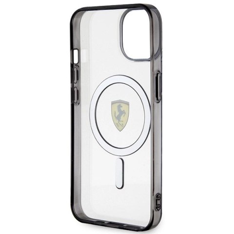 Etui Ferrari Outline MagSafe na iPhone 14 - przezroczyste