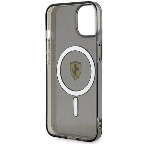 Etui Ferrari Translucent MagSafe na iPhone 14 Plus - czarne