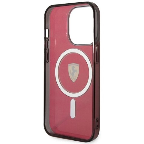 Etui Ferrari Translucent MagSafe na iPhone 14 Pro Max - czerwone Etui Ferrari Translucent MagSafe na iPhone 14 Pro Max - czerwone