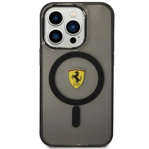 Etui Ferrari Translucent MagSafe na iPhone 14 Pro - czarne Etui Ferrari Translucent MagSafe na iPhone 14 Pro - czarne