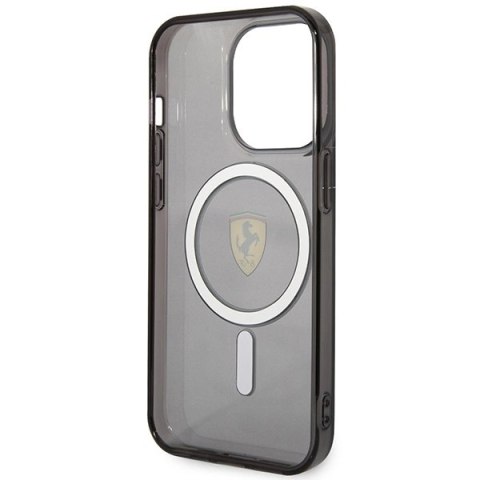 Etui Ferrari Translucent MagSafe na iPhone 14 Pro - czarne Etui Ferrari Translucent MagSafe na iPhone 14 Pro - czarne