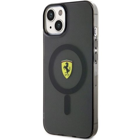 Etui Ferrari Translucent MagSafe na iPhone 14 - czarne