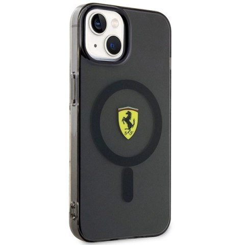 Etui Ferrari Translucent MagSafe na iPhone 14 - czarne