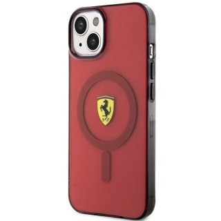 Etui Ferrari Translucent MagSafe na iPhone 14 - czerwone