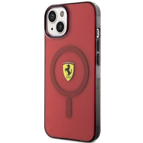 Etui Ferrari Translucent MagSafe na iPhone 14 - czerwone Etui Ferrari Translucent MagSafe na iPhone 14 - czerwone
