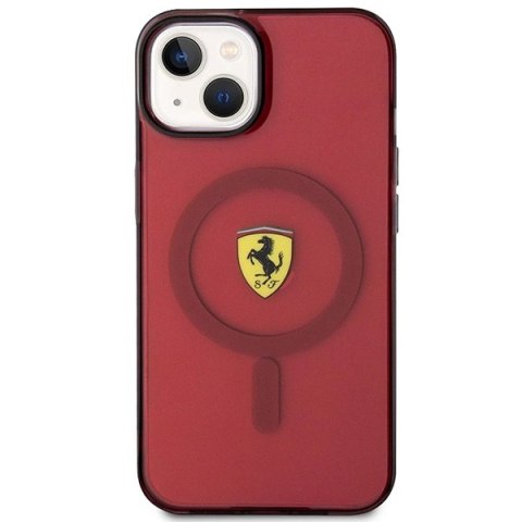 Etui Ferrari Translucent MagSafe na iPhone 14 - czerwone Etui Ferrari Translucent MagSafe na iPhone 14 - czerwone
