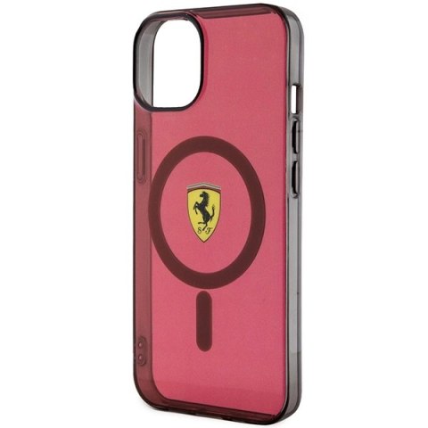 Etui Ferrari Translucent MagSafe na iPhone 14 - czerwone Etui Ferrari Translucent MagSafe na iPhone 14 - czerwone