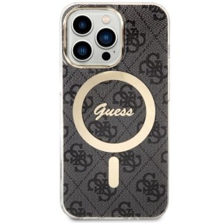 Etui Guess 4G MagSafe na iPhone 13 Pro / iPhone 13 - czarne