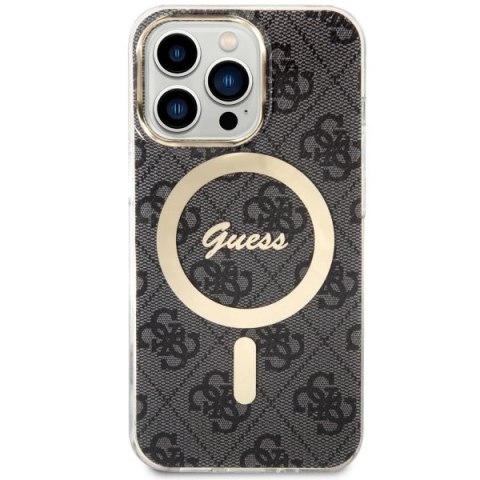 Etui Guess 4G MagSafe na iPhone 13 Pro / iPhone 13 - czarne