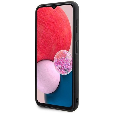 Etui Guess 4G Metal Gold Logo na Samsung Galaxy A14 - szare