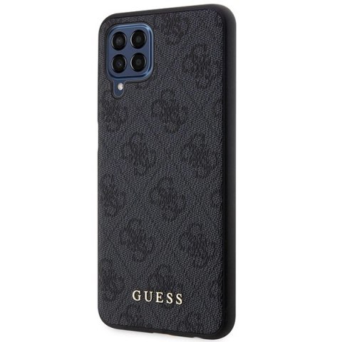 Etui Guess 4G Metal Gold Logo na Samsung Galaxy M33 5G - szare