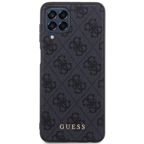 Etui Guess 4G Metal Gold Logo na Samsung Galaxy M33 5G - szare