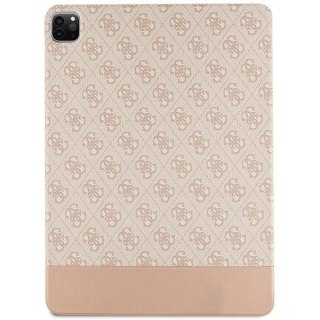 Etui Guess 4G Stripe Allover na iPad Pro 12.9" - różowe