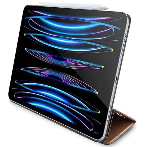 Etui Guess 4G Stripe Allover na iPad Pro 12.9" - różowe