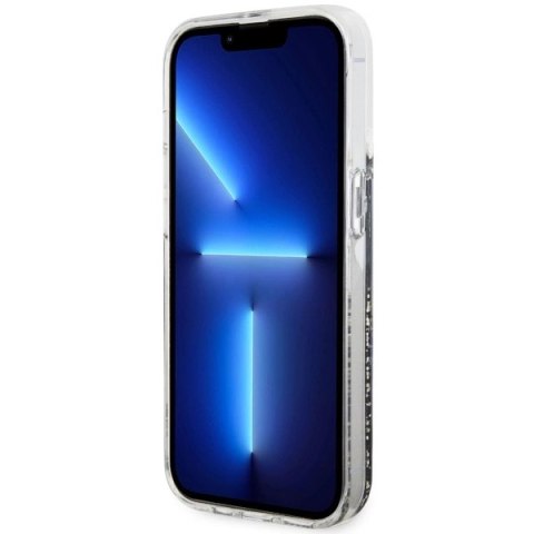 Etui Guess Liquid Glitter Marble na iPhone 14 Pro - czarne