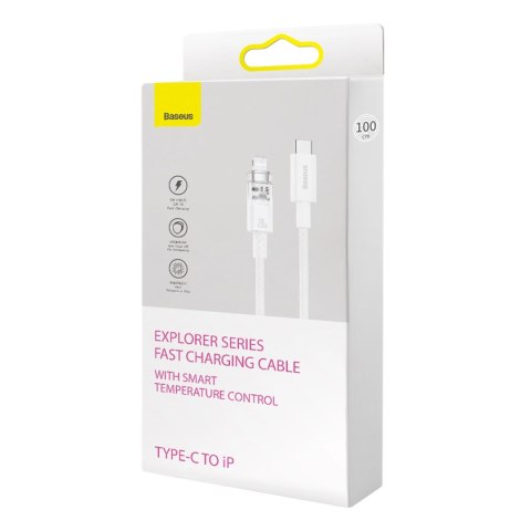 Kabel Baseus CATS010302 Lightning - USB-C 20W 480Mb/s 2m - biały Kabel Baseus CATS010302 Lightning - USB-C 20W 480Mb/s 2m - biały