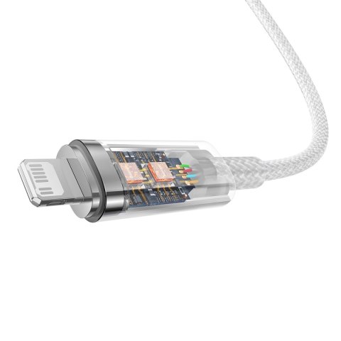 Kabel Baseus CATS010302 Lightning - USB-C 20W 480Mb/s 2m - biały Kabel Baseus CATS010302 Lightning - USB-C 20W 480Mb/s 2m - biały