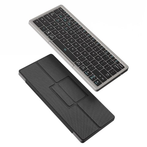 Klawiatura bezprzewodowa Bluetooth z touchpadem Dux Ducis OK Series - czarna Klawiatura bezprzewodowa Bluetooth z touchpadem Dux Ducis OK Series - czarna
