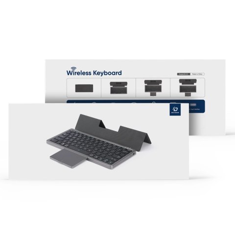 Klawiatura bezprzewodowa Bluetooth z touchpadem Dux Ducis OK Series - czarna Klawiatura bezprzewodowa Bluetooth z touchpadem Dux Ducis OK Series - czarna