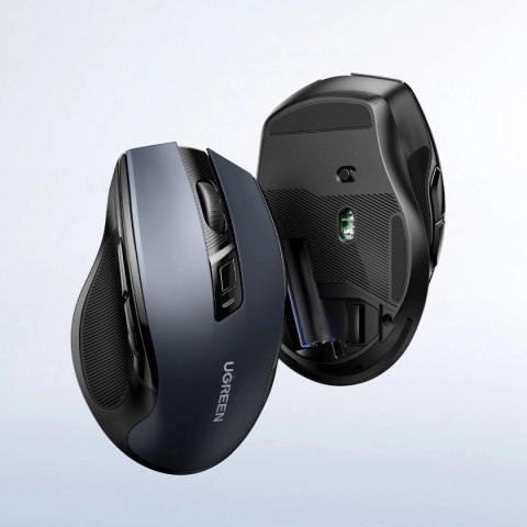 Mysz optyczna Ugreen MU006 bezprzewodowa USB 2.4GHz / Bluetooth 5.0 4000 DPI - czarna Mysz optyczna Ugreen MU006 bezprzewodowa USB 2.4GHz / Bluetooth 5.0 4000 DPI - czarna