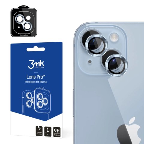Osłona aparatu 3mk Lens Protection Pro na iPhone 14 - niebieska