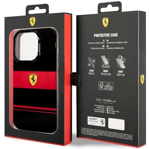 Etui Ferrari IMD Combi Magsafe na iPhone 14 Pro Max - czarne