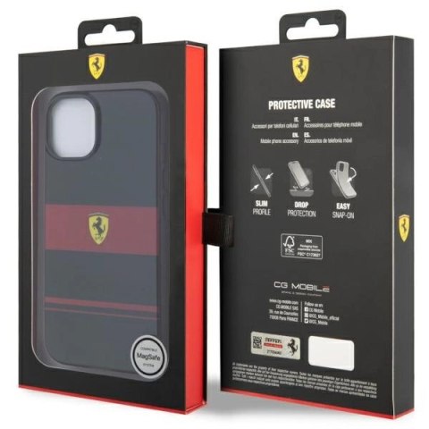 Etui Ferrari IMD Combi Magsafe na iPhone 14 - czarne Etui Ferrari IMD Combi Magsafe na iPhone 14 - czarne