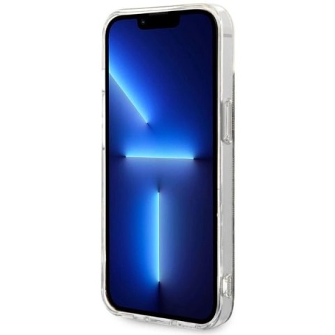 Etui Guess 4G MagSafe na iPhone 14 Plus - brązowe