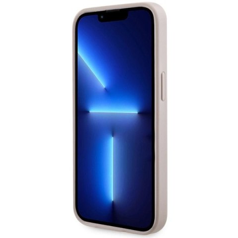 Etui Guess 4G Printed Stripes MagSafe na iPhone 13 Pro / iPhone 13 - różowe