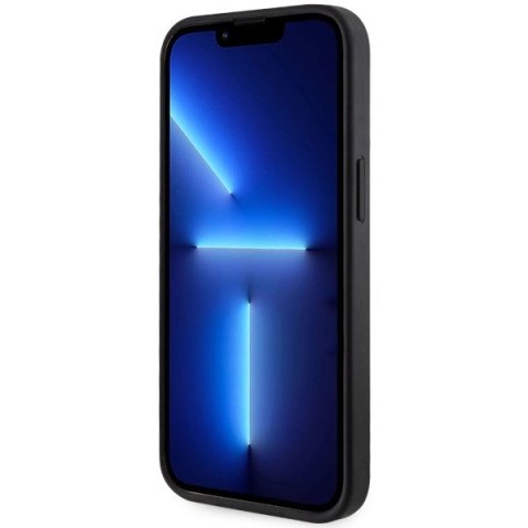 Etui Guess 4G Printed Stripes MagSafe na iPhone 14 Plus - czarne