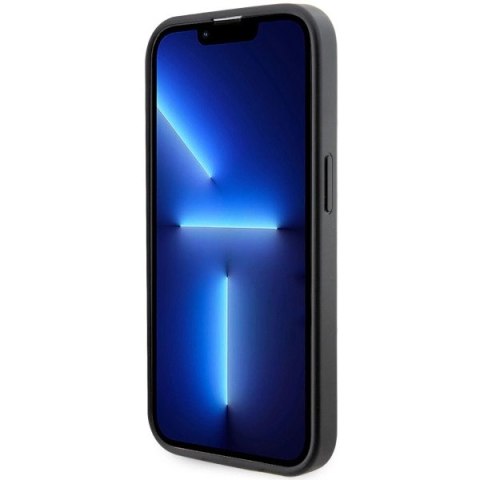 Etui Guess 4G Printed Stripes MagSafe na iPhone 14 Pro - czarne