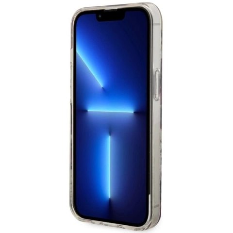 Etui Guess Flower MagSafe na iPhone 14 Plus - różowe