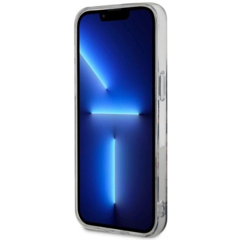 Etui Guess Flower MagSafe na iPhone 14 Pro Max - czarne