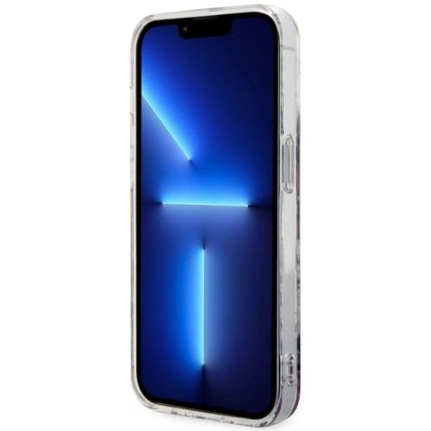 Etui Guess Flower MagSafe na iPhone 14 Pro Max - różowe