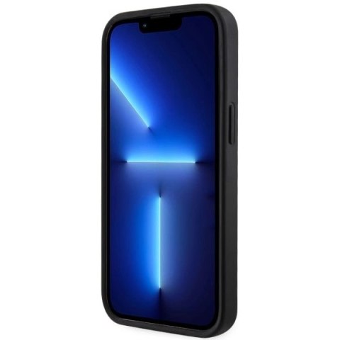 Etui Guess GCube Stripes MagSafe na iPhone 14 Plus - czarne