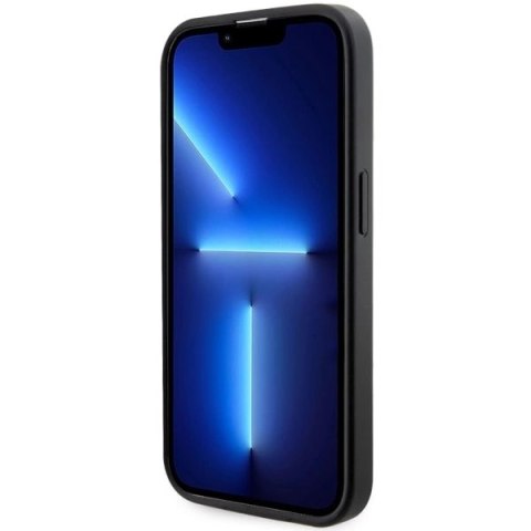 Etui Guess GCube Stripes MagSafe na iPhone 14 Pro - czarne