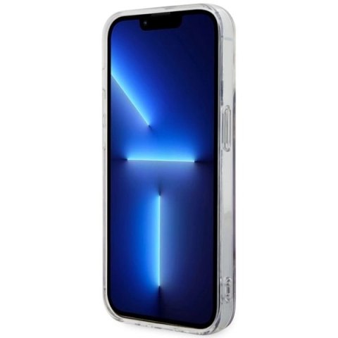 Etui Guess Golden Marble MagSafe na iPhone 14 Pro - purpurowe