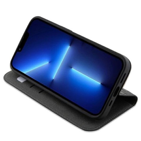 Etui Karl Lagerfeld Saffiano Monogram na iPhone 14 Pro - czarne Etui Karl Lagerfeld Saffiano Monogram na iPhone 14 Pro - czarne
