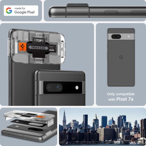 Osłona aparatu Spigen Glas.tR EZ Fit Optik Camera Protector na Google Pixel 7A - czarna 2 szt. Osłona aparatu Spigen Glas.tR EZ Fit Optik Camera Protector na Google Pixel 7A - czarna 2 szt.