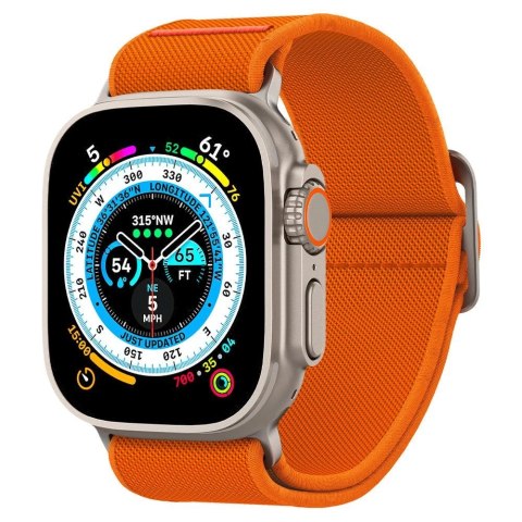 Pasek Spigen Fit Lite Ultra na Apple Watch 4 / 5 / 6 / 7 / 8 / SE / Ultra (42/44/45/49 mm) - pomarańczowy Pasek Spigen Fit Lite Ultra na Apple Watch 4 / 5 / 6 / 7 / 8 / SE / Ultra (42/44/45/49 mm) - pomarańczowy