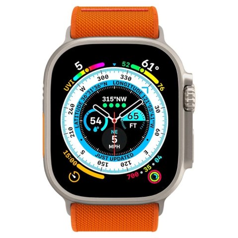 Pasek Spigen Fit Lite Ultra na Apple Watch 4 / 5 / 6 / 7 / 8 / SE / Ultra (42/44/45/49 mm) - pomarańczowy Pasek Spigen Fit Lite Ultra na Apple Watch 4 / 5 / 6 / 7 / 8 / SE / Ultra (42/44/45/49 mm) - pomarańczowy