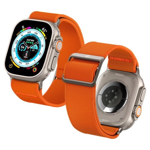 Pasek Spigen Fit Lite Ultra na Apple Watch 4 / 5 / 6 / 7 / 8 / SE / Ultra (42/44/45/49 mm) - pomarańczowy Pasek Spigen Fit Lite Ultra na Apple Watch 4 / 5 / 6 / 7 / 8 / SE / Ultra (42/44/45/49 mm) - pomarańczowy