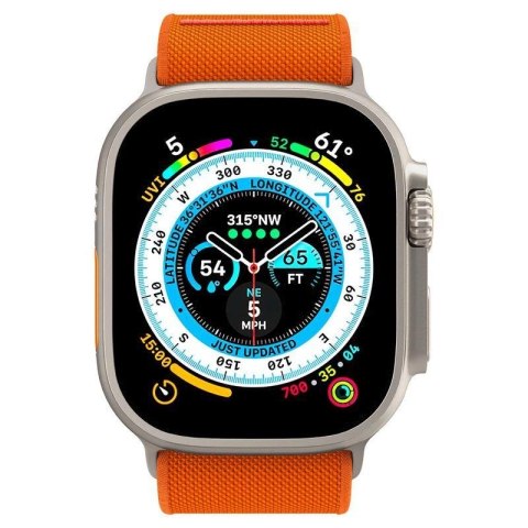 Pasek Spigen Fit Lite Ultra na Apple Watch 4 / 5 / 6 / 7 / 8 / SE / Ultra (42/44/45/49 mm) - pomarańczowy Pasek Spigen Fit Lite Ultra na Apple Watch 4 / 5 / 6 / 7 / 8 / SE / Ultra (42/44/45/49 mm) - pomarańczowy