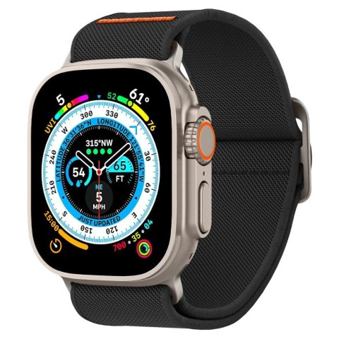 Pasek Spigen Fit Lite Ultra na Apple Watch 4/5/6/7/8/9/SE/Ultra (42/44/45/49 mm) - czarny Pasek Spigen Fit Lite Ultra na Apple Watch 4/5/6/7/8/9/SE/Ultra (42/44/45/49 mm) - czarny