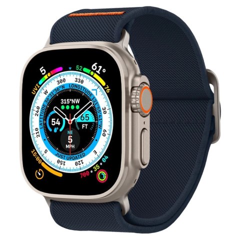 Pasek Spigen Fit Lite Ultra na Apple Watch 4/5/6/7/8/9/SE/Ultra (42/44/45/49 mm) - granatowy Pasek Spigen Fit Lite Ultra na Apple Watch 4/5/6/7/8/9/SE/Ultra (42/44/45/49 mm) - granatowy