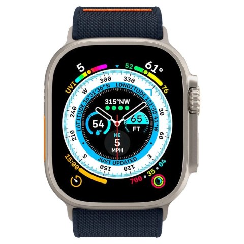 Pasek Spigen Fit Lite Ultra na Apple Watch 4/5/6/7/8/9/SE/Ultra (42/44/45/49 mm) - granatowy Pasek Spigen Fit Lite Ultra na Apple Watch 4/5/6/7/8/9/SE/Ultra (42/44/45/49 mm) - granatowy